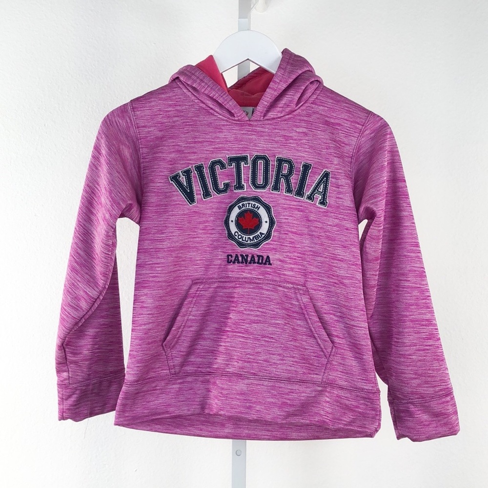 Victoria, BC Canada Pink Graphic Hoodie
